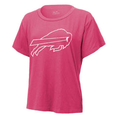 Keon Coleman Buffalo Bills Majestic Threads Women's Name & Number T-Shirt - Pink - NFL