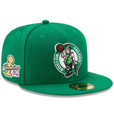 New Era Boston Celtics 2024 NBA Finals Champions Side Patch 59FIFTY Fitted Hat Kelly Green