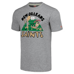 New Orleans Saints NFL x Homage x Beavis and Butt-Head Unisex Tri-Blend T-Shirt – Gray - NFL