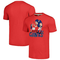 New York Giants NFL x Homage x Beavis and Butt-Head Unisex Tri-Blend T-Shirt – Red - NFL