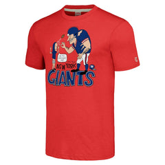 New York Giants NFL x Homage x Beavis and Butt-Head Unisex Tri-Blend T-Shirt – Red - NFL