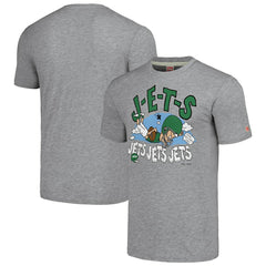 New York Jets NFL x Homage x Beavis and Butt-Head Unisex Tri-Blend T-Shirt – Gray - NFL
