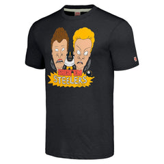 Pittsburgh Steelers NFL x Homage x Beavis and Butt-Head Unisex Tri-Blend T-Shirt – Charcoal - NFL