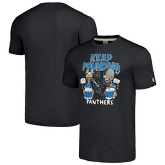 Carolina Panthers NFL x Homage x Beavis and Butt-Head Unisex Tri-Blend T-Shirt – Charcoal - NFL
