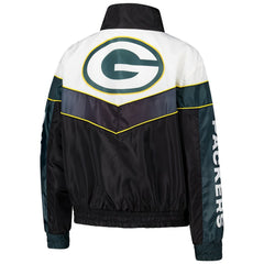 Green Bay Packers The Wild Collective Women's 1/4 Zip Track Jacket - Green - NFL