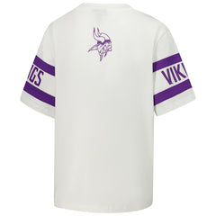 Minnesota Vikings The Wild Collective Women's Drop Shoulder T-Shirt - White - NFL