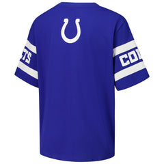 Indianapolis Colts The Wild Collective Women's Drop Shoulder T-Shirt - Royal - NFL