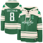 Alexander Ovechkin Washington Capitals '47 St. Patrick's Day Player Name & Number Lacer Pullover Hoodie - Kelly Green | 47 brand sale