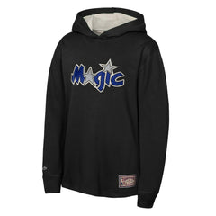 Mitchell & Ness Orlando Magic Youth Hardwood Classics Lightweight Thermal Long Sleeve Hoodie T-Shirt Black