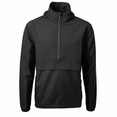 New York Jets Cutter & Buck Primary Logo Charter Eco Recycled Half-Zip Anorak Jacket - Black - NFL