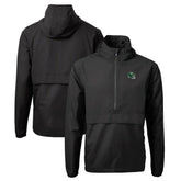 New York Jets Cutter & Buck Helmet Charter Eco Recycled Half-Zip Anorak Jacket - Black - NFL