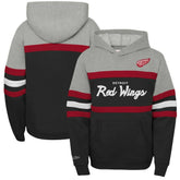 Detroit Red Wings Mitchell & Ness Youth Head Coach Pullover Hoodie - Black | NHL discount