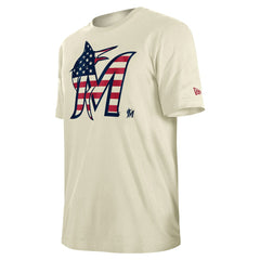 Miami Marlins New Era Americana Flag Fill T-Shirt Outlet