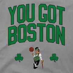 Boston Celtics Stadium Essentials 18-Time NBA Finals Champions We Got 18 Banners T-Shirt Heather Gray