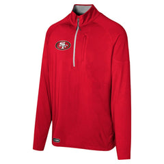 San Francisco 49ers Grind Iron Quarter-Zip Top - Scarlet - NFL