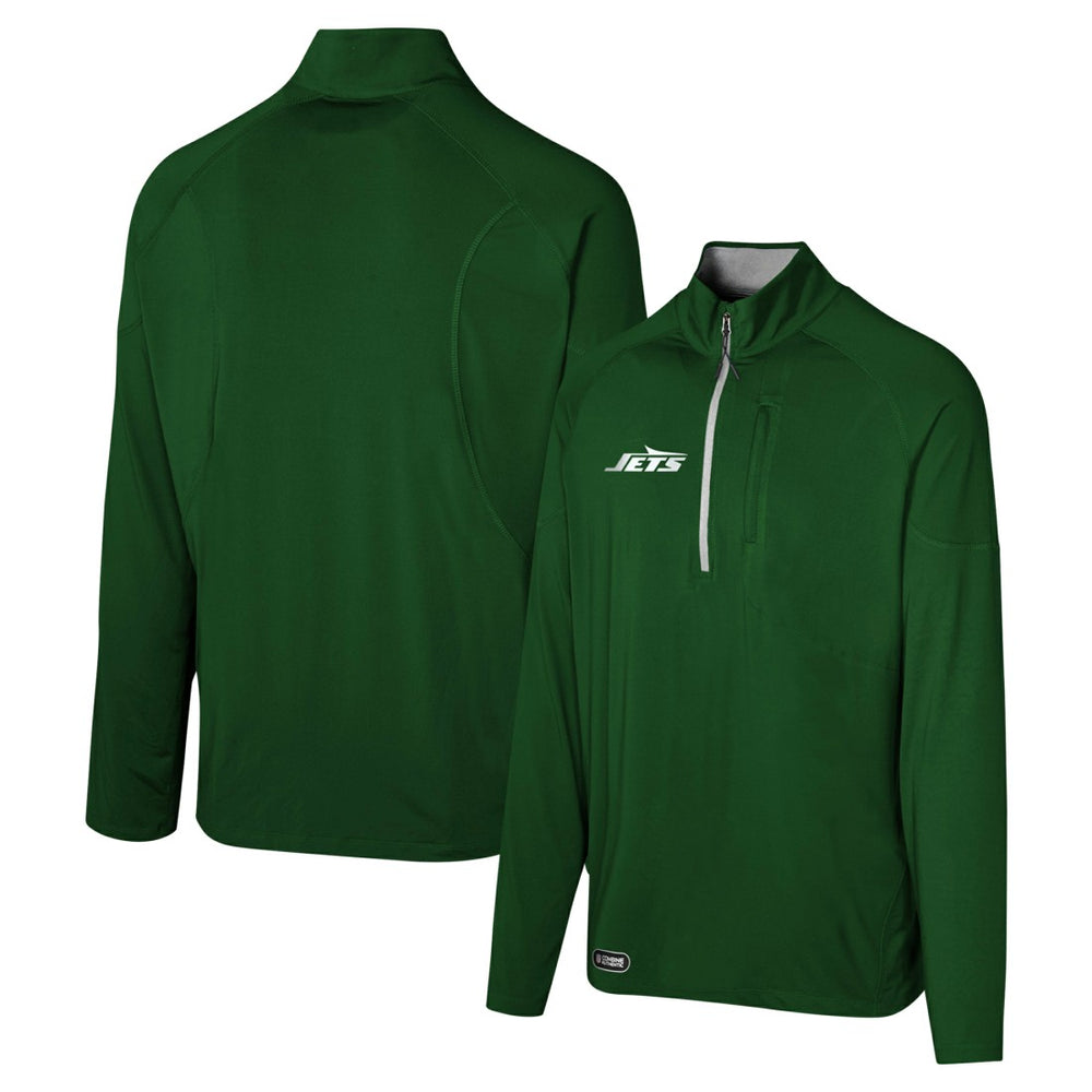 New York Jets Grind Iron Quarter-Zip Top - Green - NFL