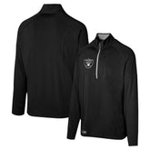 Las Vegas Raiders Grind Iron Quarter-Zip Top - Black - NFL