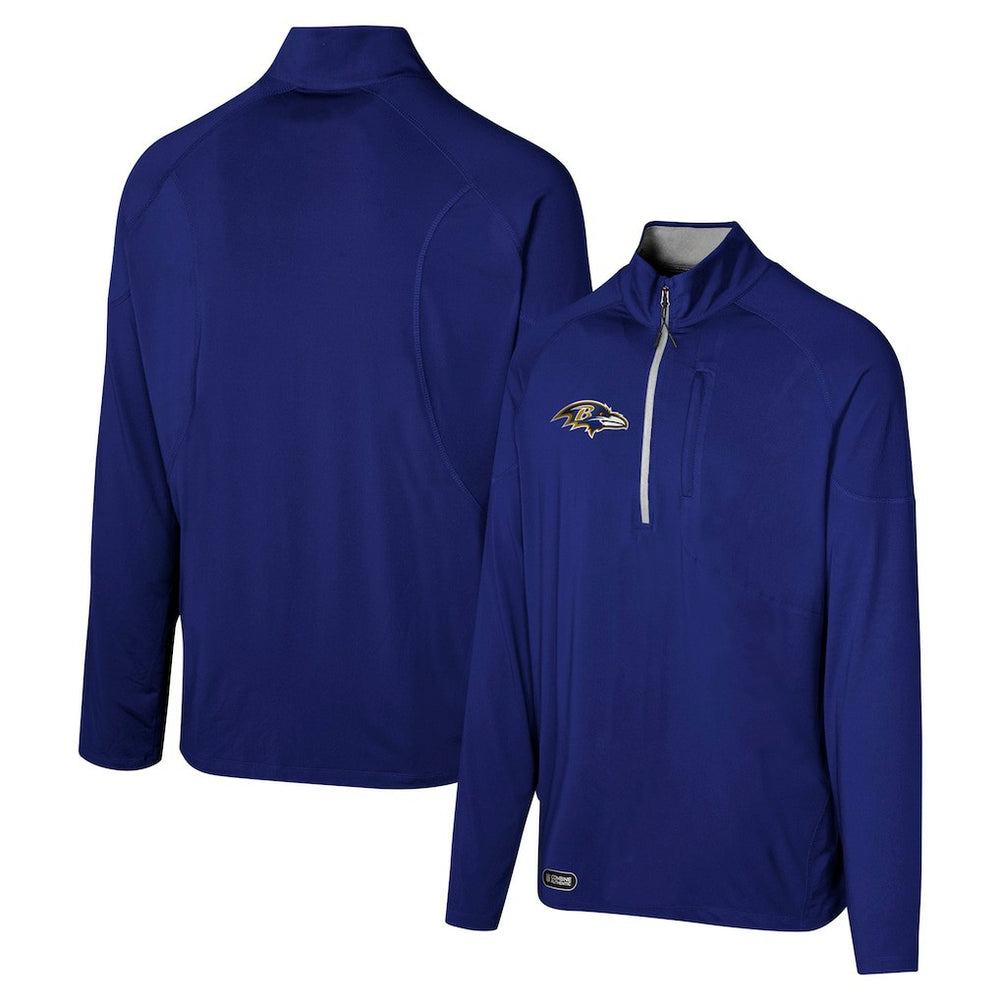 Baltimore Ravens Grind Iron Quarter-Zip Top - Purple - NFL