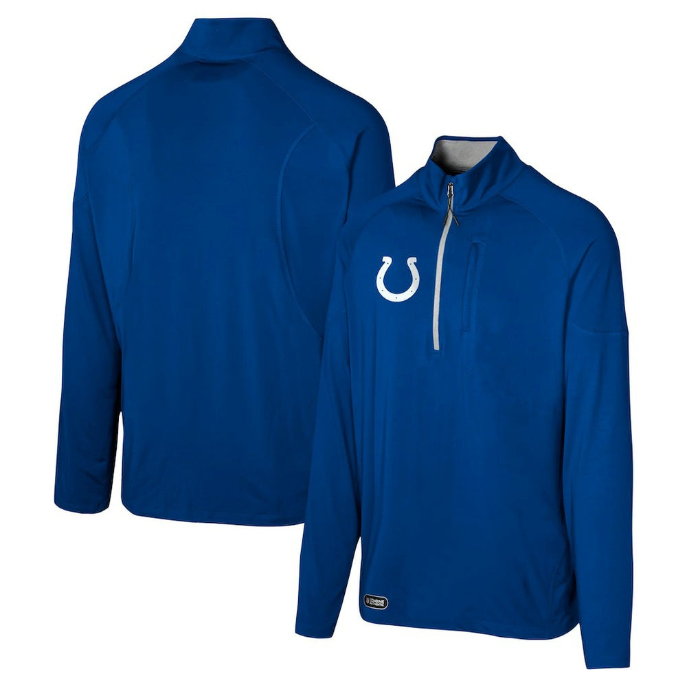 Indianapolis Colts Grind Iron Quarter-Zip Top - Royal - NFL