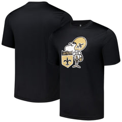 New Orleans Saints Stadium Retro T-Shirt - Black - NFL
