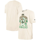 New Era Boston Celtics 2024 NBA Finals Champions Victory Chrome T-Shirt Cream