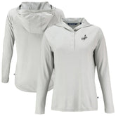 Los Angeles Dodgers Cutter & Buck Women's Coastline Epic Comfort Eco Recycled Raglan Long Sleeve Hoodie T-Shirt Sale