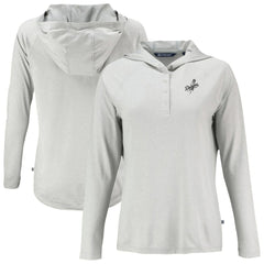 Los Angeles Dodgers Cutter & Buck Women's Coastline Epic Comfort Eco Recycled Raglan Long Sleeve Hoodie T-Shirt Sale