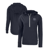 New York Mets Cutter & Buck Women's Daybreak Eco Recycled Half-Zip Hoodie Online