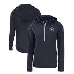New York Mets Cutter & Buck Women's Daybreak Eco Recycled Half-Zip Hoodie Online