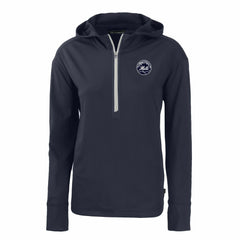 New York Mets Cutter & Buck Women's Daybreak Eco Recycled Half-Zip Hoodie Online