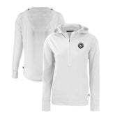 New York Mets Cutter & Buck Women's Daybreak Eco Recycled Half-Zip Hoodie for sale