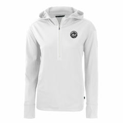 New York Mets Cutter & Buck Women's Daybreak Eco Recycled Half-Zip Hoodie for sale