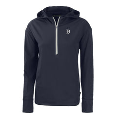 Detroit Tigers Cutter & Buck Women's Daybreak Eco Recycled Half-Zip Hoodie Sale