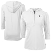 Detroit Tigers Cutter & Buck Women's Virtue Eco Pique Half-Zip 3/4 Sleeve Pullover Hoodie Sale