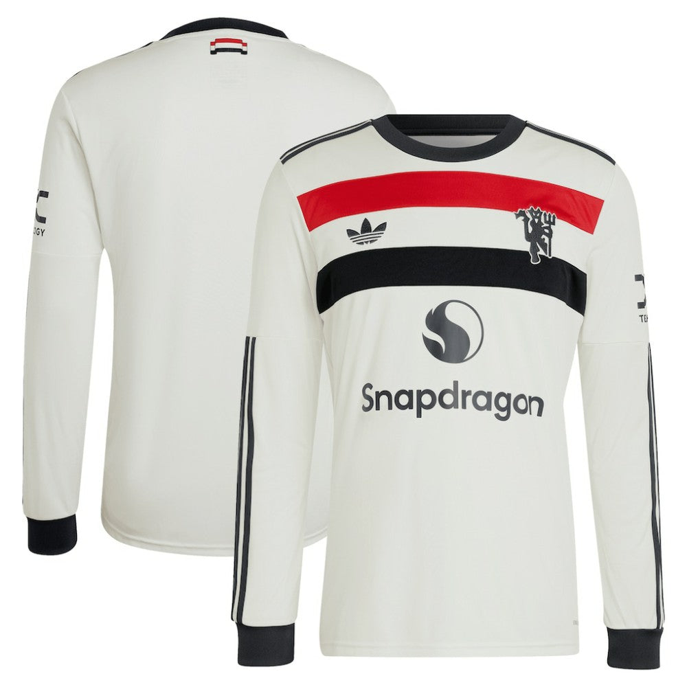 Adidas - Manchester United Originals 2024/25 Third Replica Long Sleeve Jersey - Cream