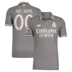 Adidas - Real Madrid Originals 2024/25 Third Custom Jersey - Charcoal