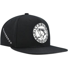 Pittsburgh Penguins Mitchell & Ness Team Snapback Hat - Black | NHL Lifestyle