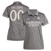 Adidas - Real Madrid Originals Women's 2024/25 Third Replica Custom Jersey - Charcoal