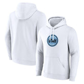 Utah Mammoth Fanatics Draft Logo Pullover Hoodie - White | Fanatics Lifestyle