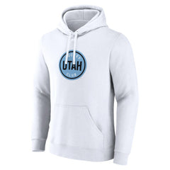 Utah Mammoth Fanatics Draft Logo Pullover Hoodie - White | Fanatics Lifestyle