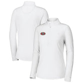 San Francisco 49ers Women's Sport Playa Vista IslandZone Quarter-Zip Jacket - White - Tommy Bahama