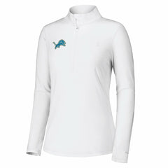 Detroit Lions Women's Sport Playa Vista IslandZone Quarter-Zip Jacket - White - Tommy Bahama