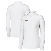 Baltimore Ravens Women's Sport Playa Vista IslandZone Quarter-Zip Jacket - White - Tommy Bahama