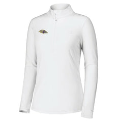 Baltimore Ravens Women's Sport Playa Vista IslandZone Quarter-Zip Jacket - White - Tommy Bahama