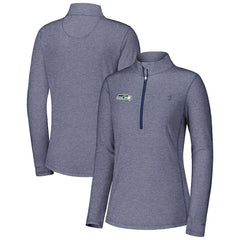 Seattle Seahawks Women's Sport Playa Vista IslandZone Quarter-Zip Jacket - Navy - Tommy Bahama