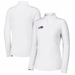 Buffalo Bills Women's Sport Playa Vista IslandZone Quarter-Zip Jacket - White - Tommy Bahama