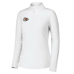 Kansas City Chiefs Women's Sport Playa Vista IslandZone Quarter-Zip Jacket - White - Tommy Bahama