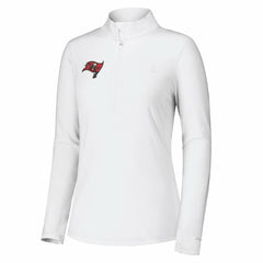 Tampa Bay Buccaneers Women's Sport Playa Vista IslandZone Quarter-Zip Jacket - White - Tommy Bahama