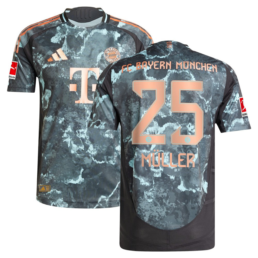 Adidas - Thomas Müller Bayern Munich 2024/25 Away Player Jersey - Black