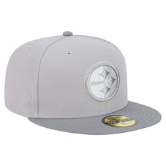 Pittsburgh Steelers New Era Iron Cloud 59FIFTY Fitted Hat - Gray/Graphite - NFL